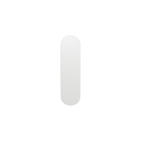 GPF1210.62L/R short backplate rounded left-/ right handed white