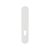 GPF1220.62L/R long backplate rounded 72PZ without leverhole left-/ right handed white