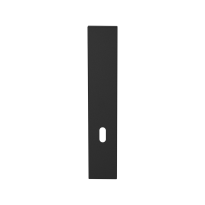 GPF1225.61L/R long backplate rectangular lock 72 without leverhole left-/ right handed black