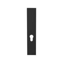 GPF1225.61L/R  long backplate rectangular 55PZ without leverhole left-/ right handed black