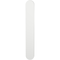 GPF1270.62L/R long backplate XL rounded blind without leverhole left-/ right handed white