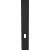GPF1275.61L/R long backplate XL rectangular lock 72 without leverhole left-/ right handed black