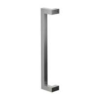 GPF13 pull handle satin stainless steel cranked 22x22mm