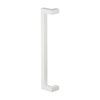 GPF13 pull handle 22x22x300mm cranked white