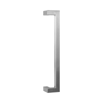 GPF13 pull handle 22x22x400mm cranked satin stainless steel