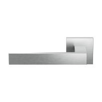 GPF1308.09-02L Zika door handle on square rose pointing left 50x50x8mm