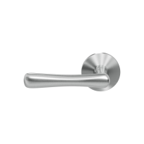 GPF1312.09.05 Pake door handle on round rose left stainless steel
