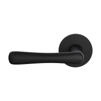 GPF1312.61-05 Pake door handle on round rose left black