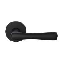 GPF1312.61-05 Pake door handle on round rose right black