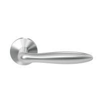 GPF1314.09-00 stainless steel Rangi door handle on rose 50x8mm