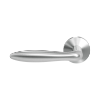 GPF1314.09-00L/R Rangi door handle on rose pointing left/ right 50x8mm