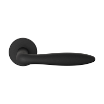 GPF1314.61-00 black Rangi door handle on rose 50x8mm