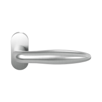 GPF1315.09-04R Pepe door handle on rose pointing right 70x32x10mm