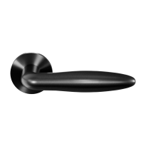 GPF135VRP5 PVD Black door handle on rose 
