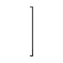 GPF14 pull handle black cranked 30x30mm