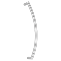 GPF17 pull handle curved 20x420mm satin stainless steel