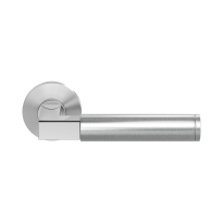 GPF2080.09/49-00 Kuri duo door handle on rose 50x8mm 