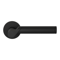 GPF3025.61-00 black Horo door handle on rose 50x8mm