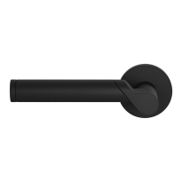 GPF3025.61-00L black Horo door handle left on rose 50x8mm