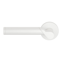 GPF3025.62-00L white Horo door handle left on rose 50x8mm