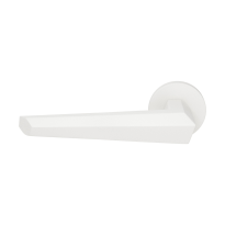 GPF3112.62-00L Rua door handle on rose pointing left 50x8mm