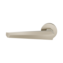 GPF3112.A4-00L Rua door handle on rose pointing left 50x8mm
