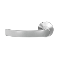 GPF3155.00-09L/R Kokoru door handle on rose pointing left/ right 50x8mm