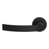 GPF3155.61-00L/R Kokoru black door handle on rose 50x8mm