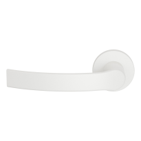 GPF3155.62-00L/R Kokoru white door handle on rose 50x8mm
