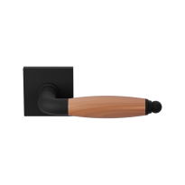 GPF4300.61-H4  Ika door handle on square rose black/ cherry