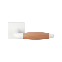 GPF4300.62-H4  Ika door handle on square rose white/ cherry