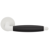 GPF4301.62-H2 Ika XL door handle white/ ebony on round rose