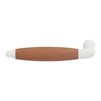 GPF4301.62-H4L/R Ika XL door handle white/ cherry pointing left/right