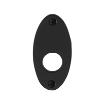 GPF6100.03 Rose 82x40x4mm wrought iron black