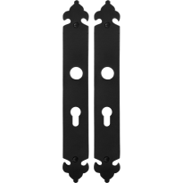GPF6100.25 long backplate 55PZ wrought iron black