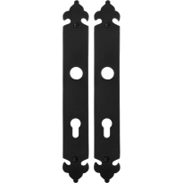 GPF6100.25 long backplate 72PZ wrought iron black