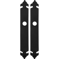 GPF6100.25 long backplate wrought iron black