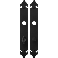 GPF6100.25 long backplate bathroom 72/8 wrought iron black