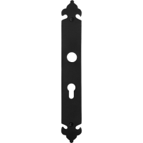 GPF6100.25L/R long backplate 55PZ links-/ right handed wrought iron black