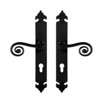 GPF6200.60 Kera door handle on long plate 291x41x4mm