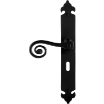 GPF6200.60L Kera door handle on long plate pointing left 291x41x4mm