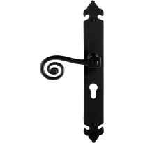 GPF6200.60L Kera door handle on long plate pointing left 291x41x4mm