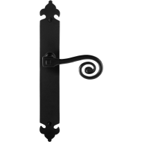 GPF6200.60R Kera door handle on long plate pointing right 291x41x4mm