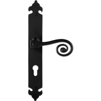 GPF6200.60R Kera door handle on long plate pointing right 291x41x4mm