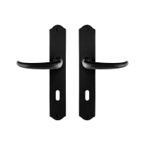 GPF6205.60 Uhka door handle on plate 238x41x4mm