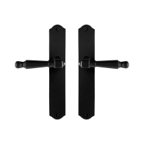 GPF6210.60 Mela door handle on plate 238x41x4mm