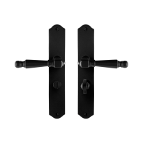 GPF6210.60 Mela door handle on plate 238x41x4mm