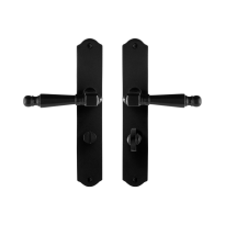 GPF6210.60 Mela door handle on plate 238x41x4mm