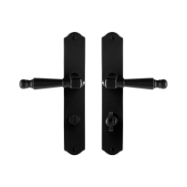 GPF6210.60 Mela door handle on plate 238x41x4mm