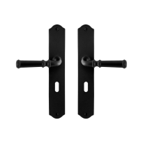 GPF6220.60 Meri door handle on plate 238x41x4mm
